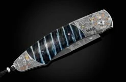 Gambler II Hand-engraved Pocketknife With Woolly Mammoth Tooth And Damascus -KNIFECOMMAND Sales b12 gambler ii 3