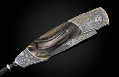 King Arthur Hand-engraved Pocketknife With Woolly Mammoth Tusk -KNIFECOMMAND Sales b12 king arthur 3 1