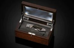 King Arthur Hand-engraved Pocketknife With Woolly Mammoth Tusk -KNIFECOMMAND Sales b12 king arthur box 1