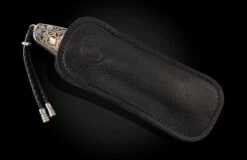 Mandala Hand-engraved Pocketknife With Gold Inlays And Hand-forged Damascus Blade -KNIFECOMMAND Sales b12 mandala 4