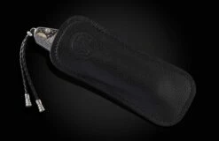 Meteoric Hand-engraved Pocketknife With Meteorite  And Gold Inlays, And Meteorite Damascus Blade -KNIFECOMMAND Sales b12 meteoric 6