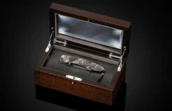 Nightmares Hand-engraved Stainless Folding Knife With Gold Inlays And Damascus Blade -KNIFECOMMAND Sales b12 nightmares 5