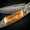 Royal Crest Pocketknife With Carved Sterling Silver And Fossil Mammoth Ivory Bark -KNIFECOMMAND Sales b12 royal crest 1b