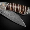 Wild Pirates Hand-engraved Pocketknife With Woolly Mammoth Tooth -KNIFECOMMAND Sales b12 wild pirates 1