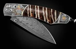 Wild Pirates Hand-engraved Pocketknife With Woolly Mammoth Tooth