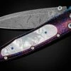 Blue Ocean Pocketknife With Hand-forged Damascus And Mother Of Pearl -KNIFECOMMAND Sales b30 blue ocean 1