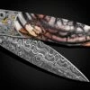 Cobra Hand-engraved Pocket Knife With Fossil Woolly Mammoth Tusk -KNIFECOMMAND Sales b30 cobra 1