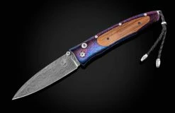 Hornblower Damascus Pocketknife With Wood From The H.M.S. Victory -KNIFECOMMAND Sales b30 hornblower 2