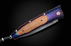 Hornblower Damascus Pocketknife With Wood From The H.M.S. Victory -KNIFECOMMAND Sales b30 hornblower 3