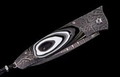 Octane Damascus Pocketknife Featuring Fordite And 'wave' Damascus Blade -KNIFECOMMAND Sales b30 octane 3