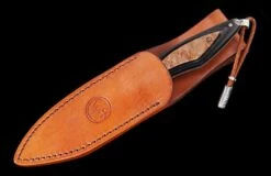 Burl Fixed-blade Carbon Fiber Knife With Maple Burl, And Damascus Blade -KNIFECOMMAND Sales f28 burl 3