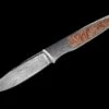 Burlwood Fixed-blade Damascus Knife Inlaid With Maple Burl Wood 1 Burlwood Fixed-blade Damascus Knife Inlaid With Maple Burl Wood -KNIFECOMMAND Sales f35 burlwood 1
