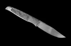 Burlwood Fixed-blade Damascus Knife Inlaid With Maple Burl Wood -KNIFECOMMAND Sales f35 burlwood 2